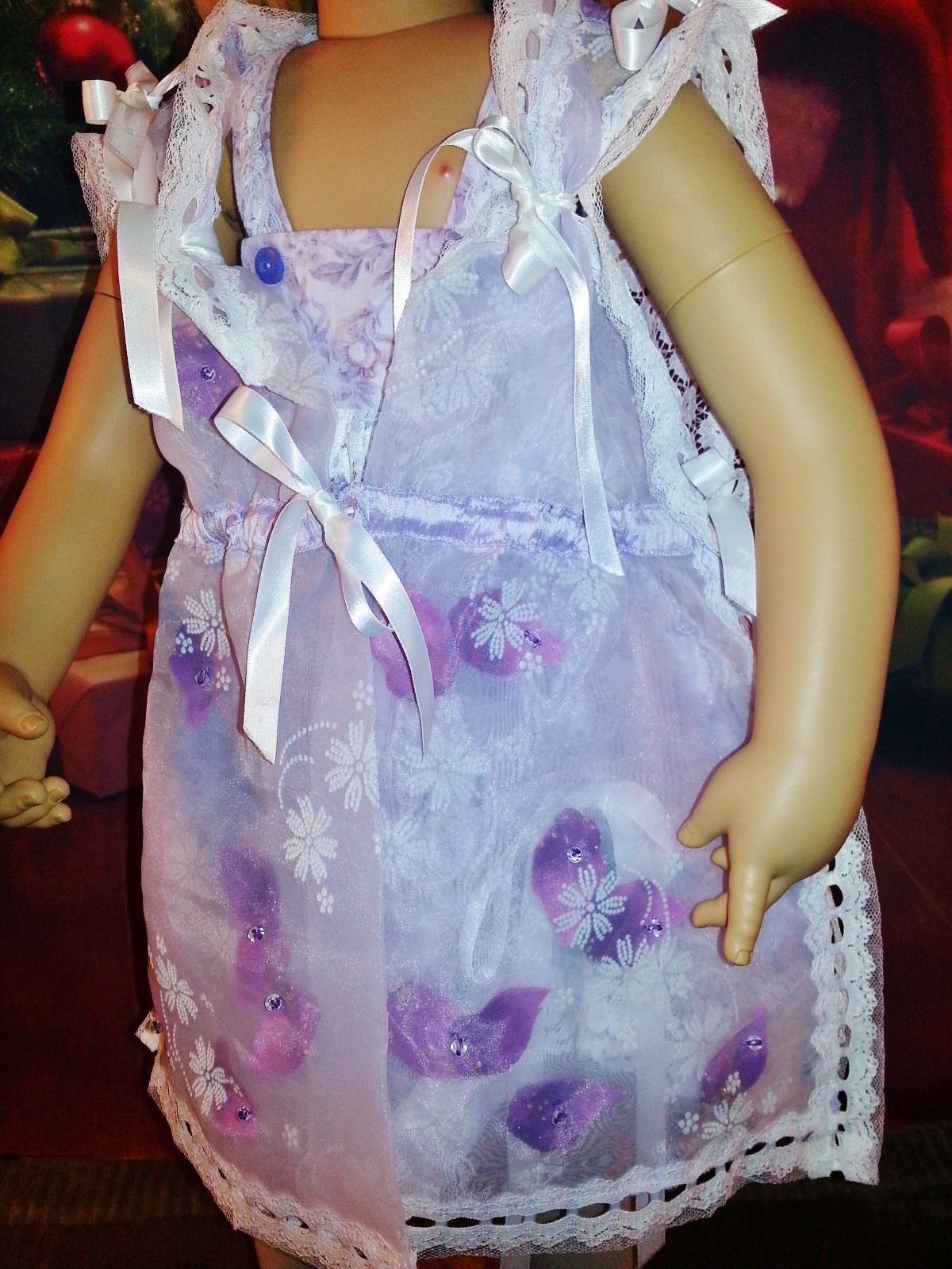 Himstedt Karile modeling SEAMSTRESS made SPRING Easter PARTY DRESS SET