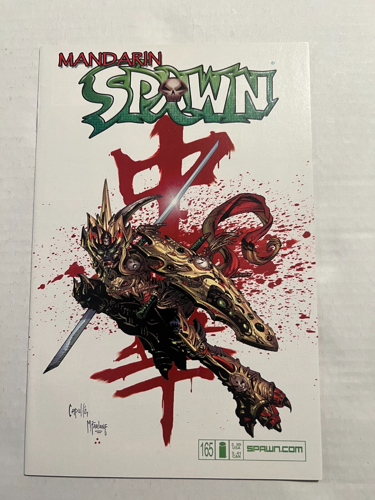 SPAWN #165 NM 9.4 1ST APP OF MANDARIN SPAWN GREG CAPULLO