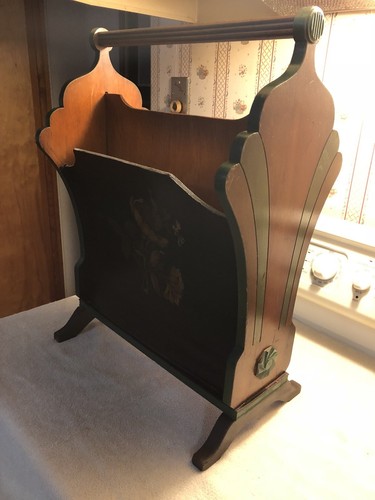 Beautiful Art Nouveau Magazine Rack Crocker Chair Co Sheboygan WI
