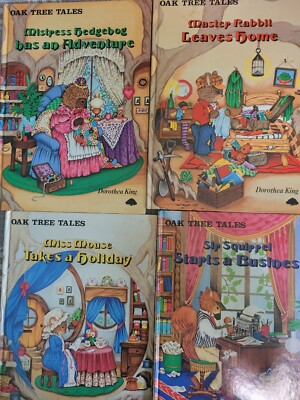 4 Oak Tree Tales Hardcover Books by Dorothea King 1984