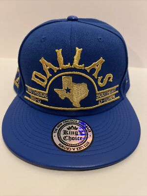 Malaki Kings Choice Dallas City Big D / D Town SnapBack Hat Blue