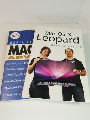 Lot Of 2 Mac OS X Books Advanced 10.2 & Leopard