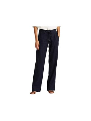 

LAUREN RALPH LAUREN Женские темно-синие широкие брюки плюс, Navy, 202735136002