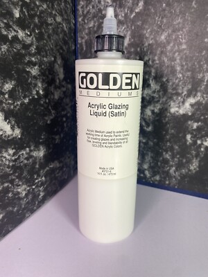 Golden Acrylic Mediums and Varnishes Acrylic Glazing Liquid Satin 473ml.