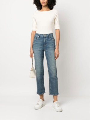 

RALPH LAUREN Женский топ цвета слоновой кости с закатанными манжетами и рукавами до локтя с вентиляцией по бокам Plus, Цвет слоновой кости