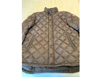 hendriksen slim fit quilted down coat