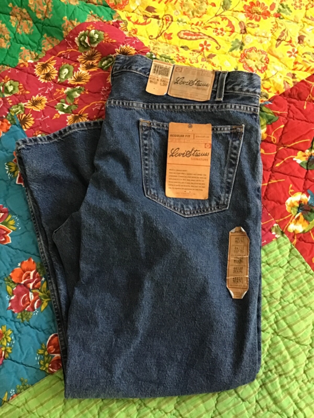 Signature Men's Regular Fit Jeans Size 
