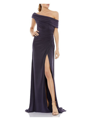 

IEENA FOR MAC DUGGAL Женское серое платье в полный рост с короткими рукавами на подкладке, Серый