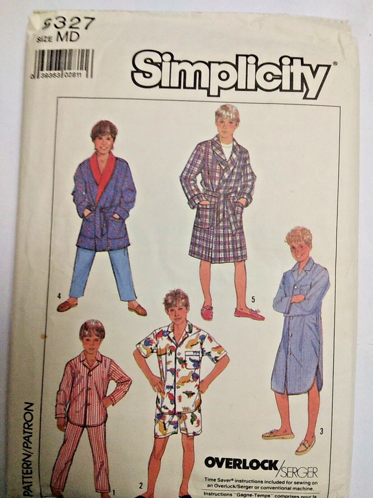 - order page - 西村 Sleepwear Robe Pajamas Nightshirt M 8 10 Boys Simplicity
