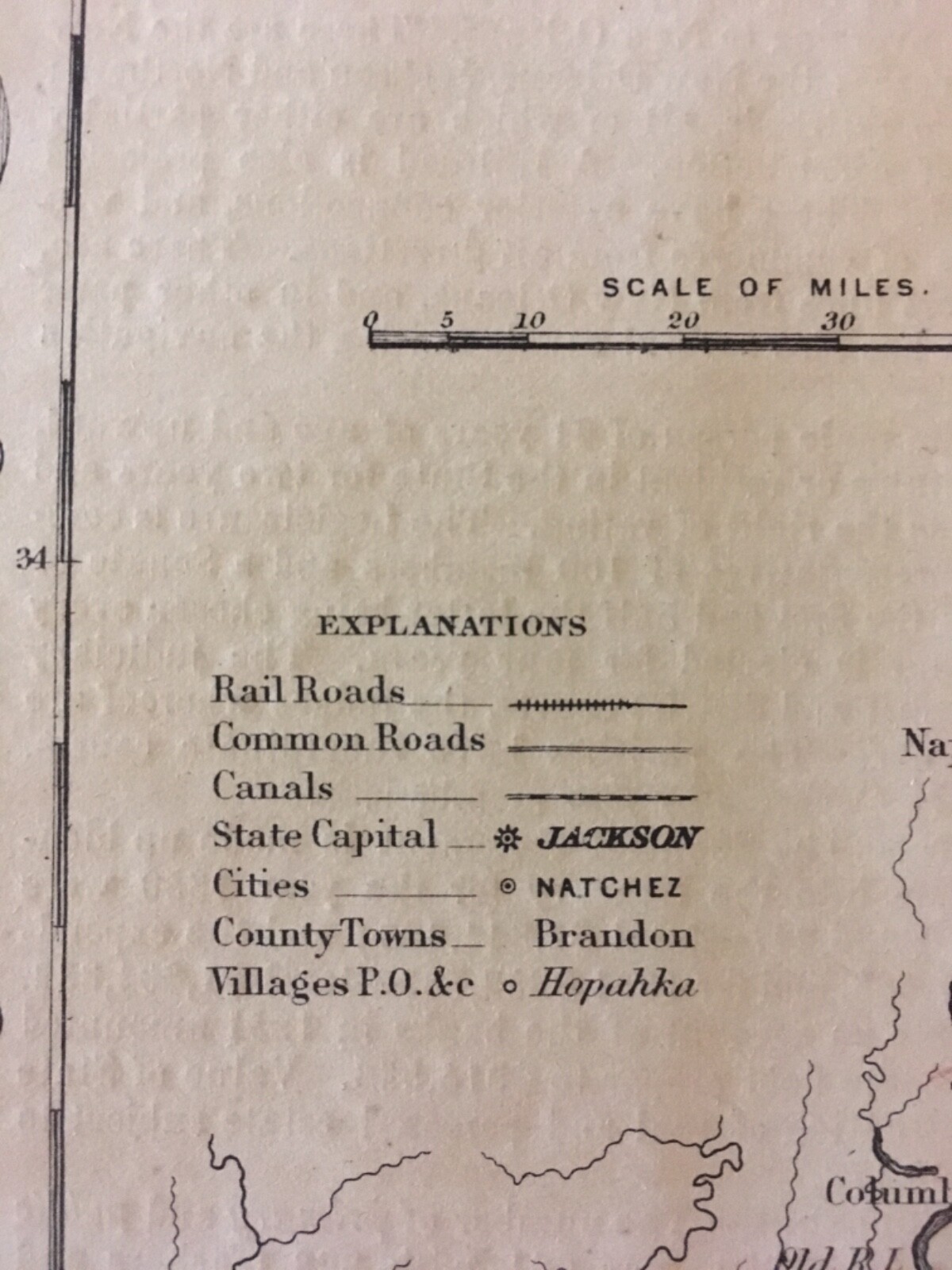 J.H. Colton’s 1859 Atlas Map of Mississippi