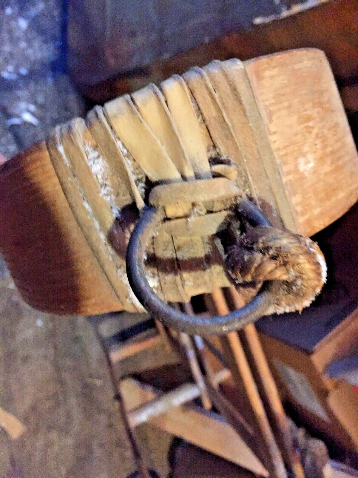 Vintage wooden folding trappers/ ice fishing sled