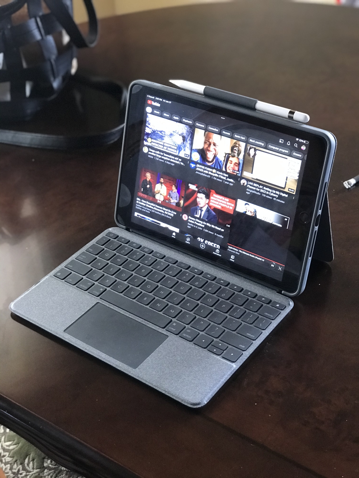 Logitech Combo Touch Keyboard Case for Apple iPad 7th and Logitech Combo Touch Keyboard Case for Apple iPad 7th and