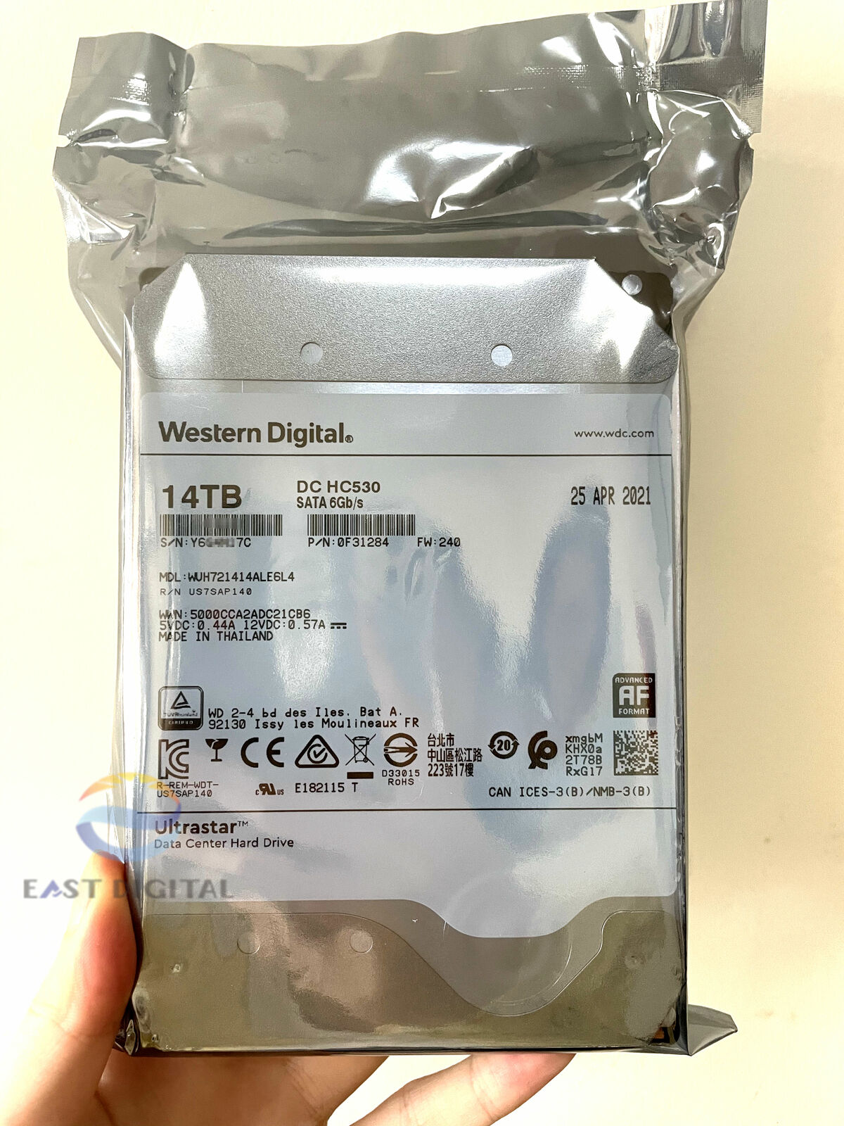 WD Ultrastar DC HC530 14TB SATA 6Gb/s 3.5 WD Ultrastar DC HC530 14TB SATA 6Gb/s 3.5