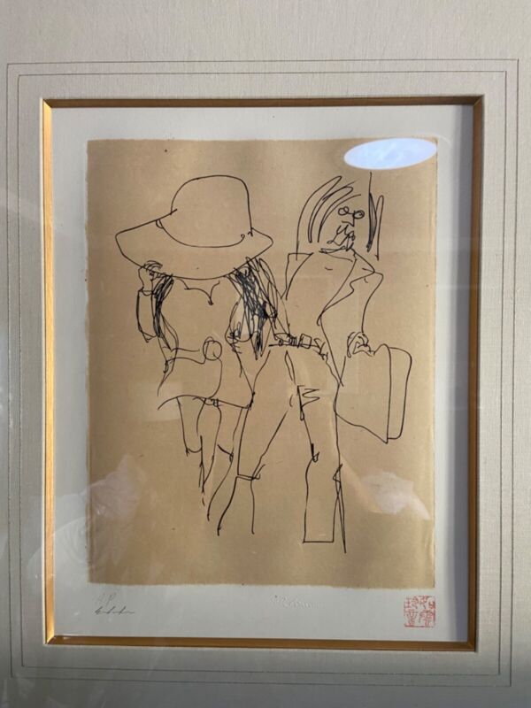 John Lennon "Honeymoon" Original Lithograph- Signed Yoko Ono- Artist Proof- RARE