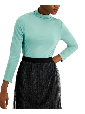 Женская зеленая рабочая блузка ALFANI с длинным рукавом L