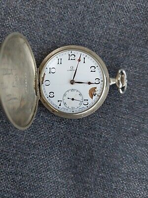 SWISS OMEGA POCKET WATCH VINTAGE/ANTIQUE. SUB DIAL. SPARES/REPAIRS.