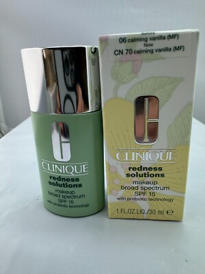Clinique Redness Solutions Makeup SPF 15 CN 70 Calming Vanilla, 1oz / 30ml