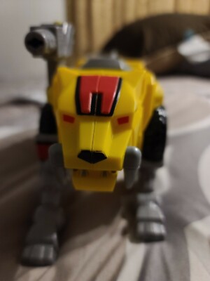 Imaginext Power Rangers YELLOW 10" SABERTOOTH TIGER ZORD