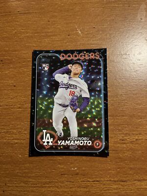 Yoshinobu Yamamoto 2024 Topps Series 2 Super Box Black Foil  RC #553 Dodgers SP
