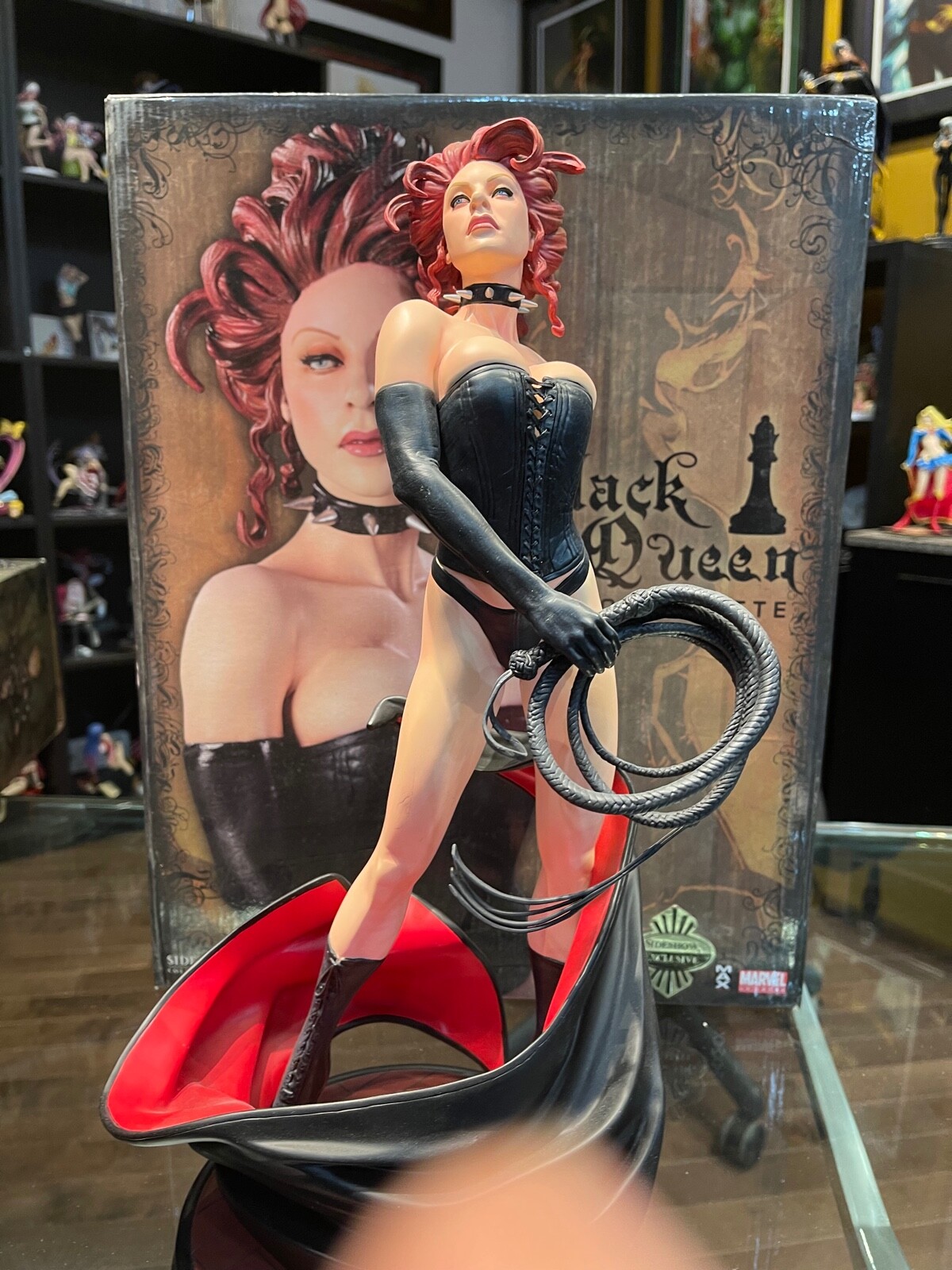 アメコミ Black Queen Mini-Bust / MARVEL Black Queen EXCLUSIVE Comiquette Statue #446/850 Sideshow