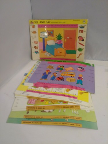 RARE Vintage Geo Safari Electronic Learning Game Yellow EL8700 LOTS OF CARDS 30+