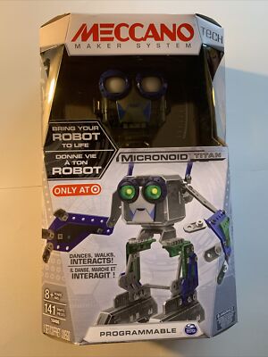 Meccano Tech Maker System Micronoid TITAN Programmable Robot Builder Kit 16406