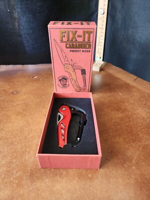 Trixie & Milo Fix-IT Carabiner Pocket Knife Multi Tool Multi Function 