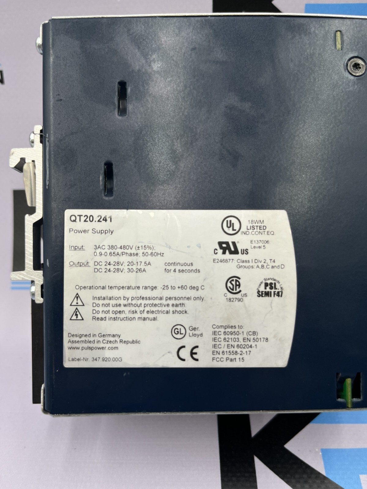 TESTED PULS QT20.241 Dimension *READ*