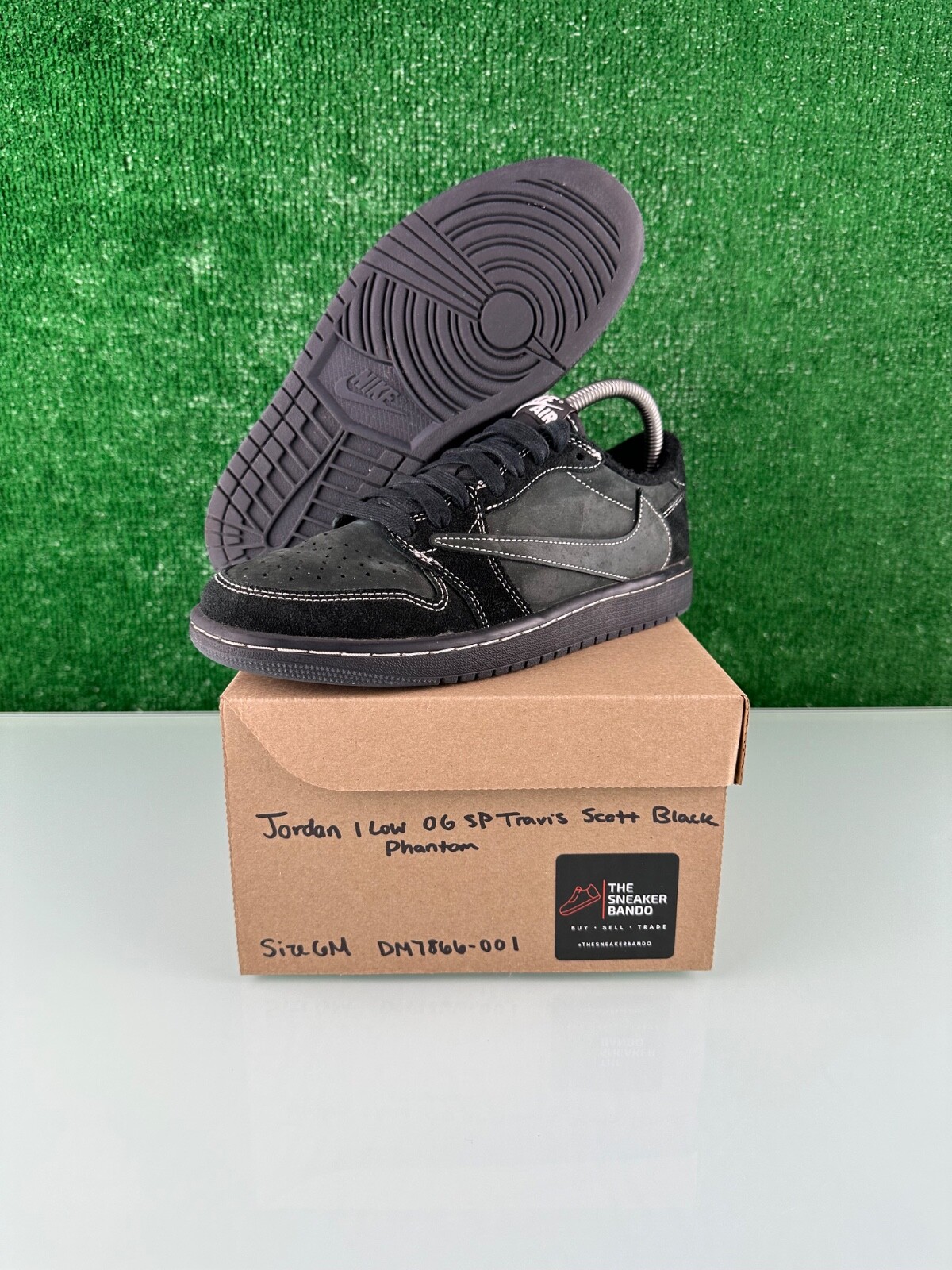 19.5㎝　TravisScott × Jordan1 BlackPhantom Jordan 1 Retro Low OG SP Travis Scott Black Phantom