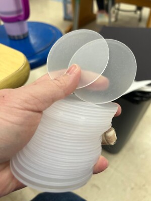 50pcs 2 Inch Round Clear Acrylic Plexiglass Sheet Disc Circle Plastic Sheet NEW