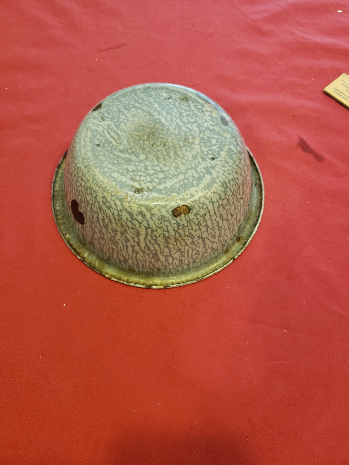 Primitive Graniteware Bowl Gray