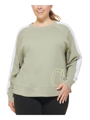 

CALVIN KLEIN Женская зеленая толстовка с цветными блоками Plus, Зеленый