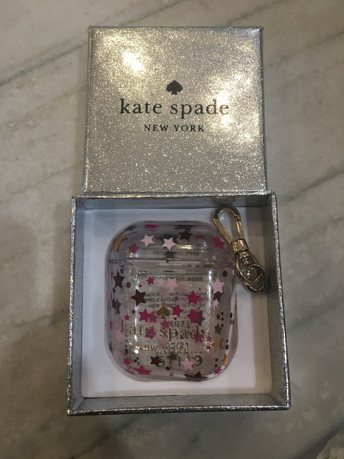 Kate Spade Twinkle 1st Gen Airpod Case - Clear Case with