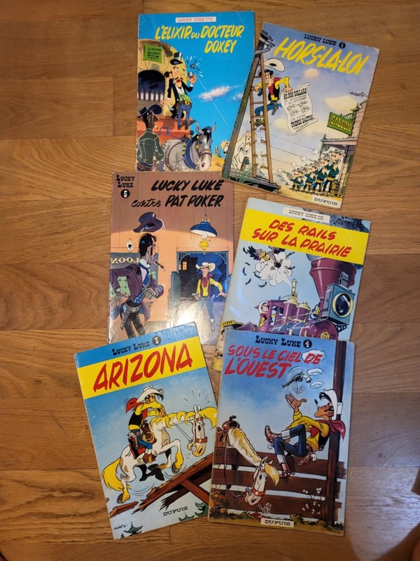 Bd Lucky Luke NÂ° 3 4 5 6 7 9 (Cartonner)