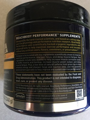 Beachbody Performance Energize Pre workout, 40 servings, 8.5 ounces