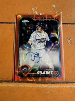 2024 Topps Pro Debut Drew Gilbert #PDC-114 Orange Lava Refractor #/25 RUMBLE...
