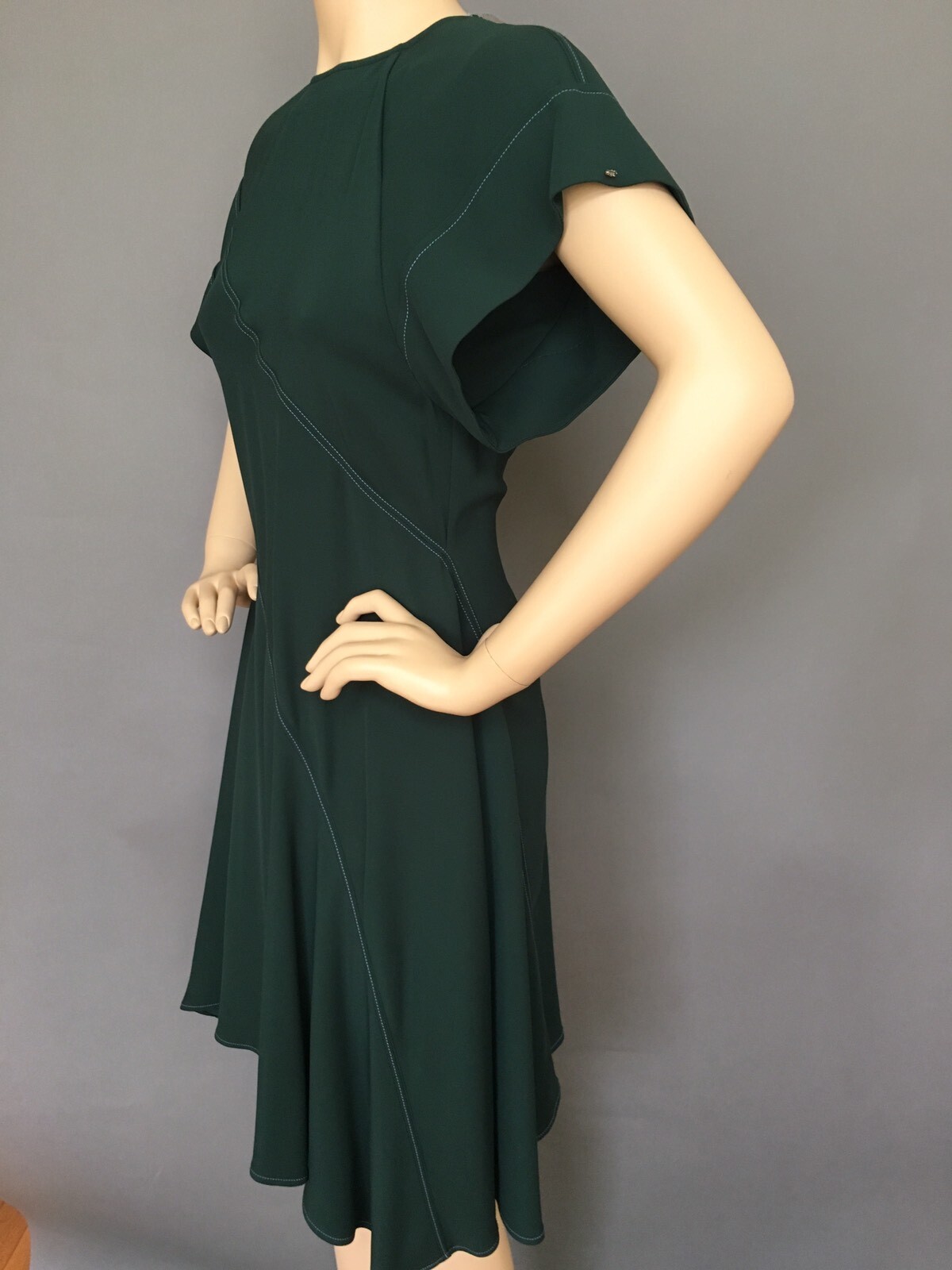 Pre-owned Sportmax By Max Mara Authentic Sportmax Max Mara Stunning Green Dress, Size 0, Msrp 950,italy