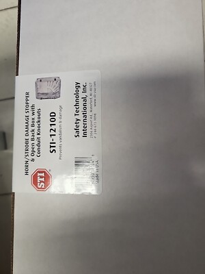 SAFETY TECHNOLOGY INTERNATIONAL STI-1210D Audible and Strobe Guard,Surface,5-3/4