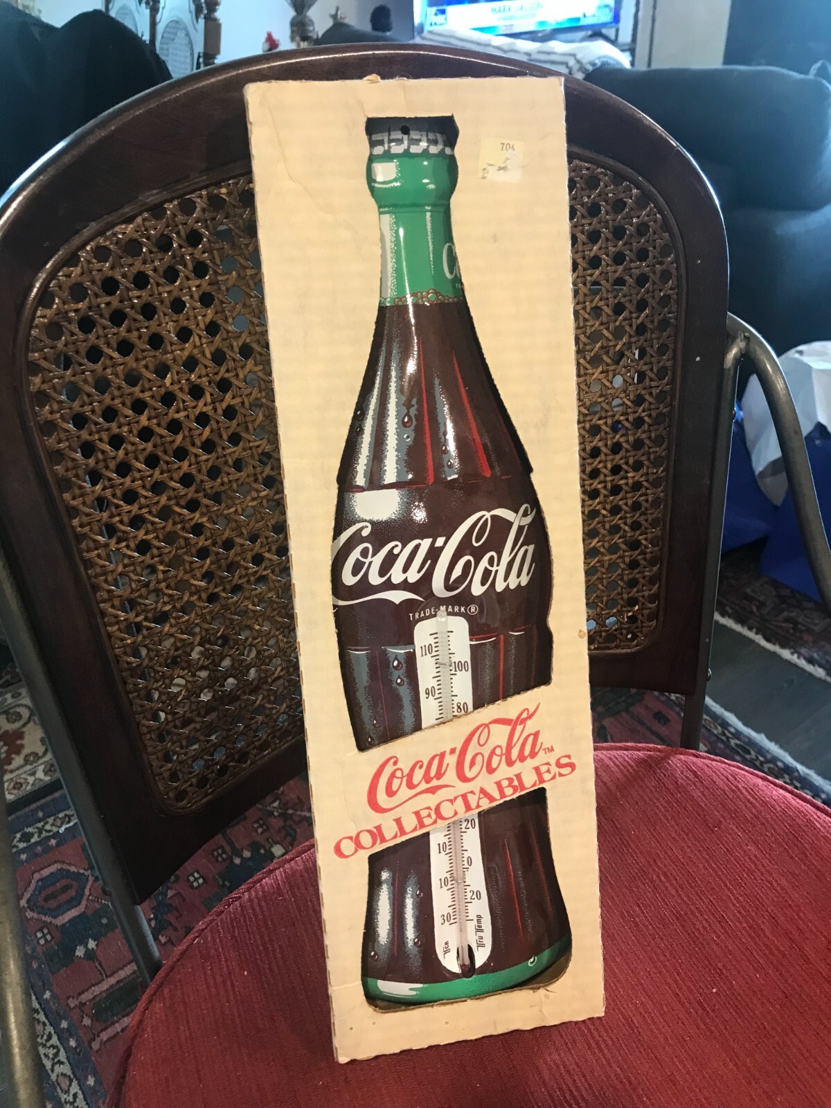 ジャンク品　ヴィンテージ　Coca-Cola 温度計 ビンテージ】アメリカ製コカコーラ温度計／看板POP／MADE IN