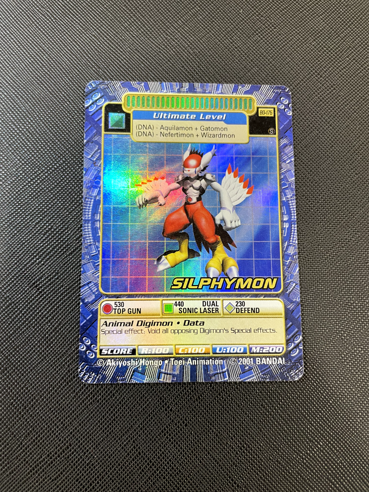 Aquilamon Bo-175 and Silphymon Bo-176 digi battle lot holo/foil
