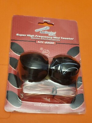 NTC2200 Audiopipe 1.75'' Dome Tweeters Pair 250W MAX