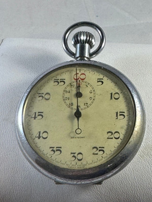 Vintage Silver tone Gotham/Compteur De Sport Stop Watch