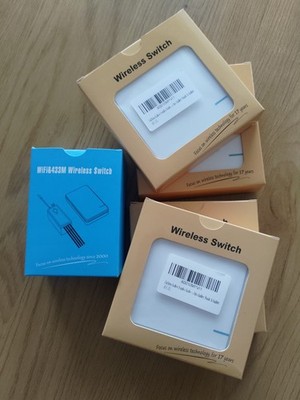 Thinkbee Smart Lichtschalter Set - 1 Receiver Wifi&433Mhz + 4 Funk Schalter