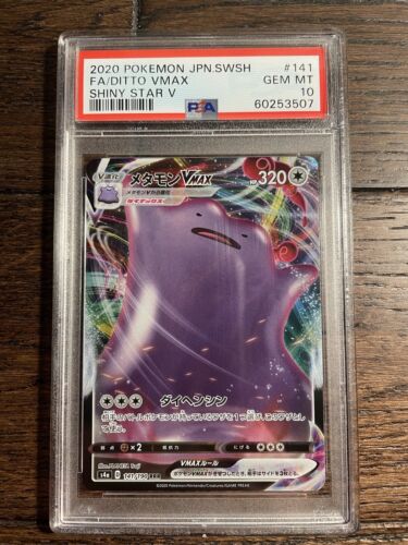 PSA 10 Gem MT Ditto VMAX 141/190 RRR Shiny Star V Japanese PSA 10 Gem MT Ditto VMAX 141/190 RRR Shiny Star V Japanese