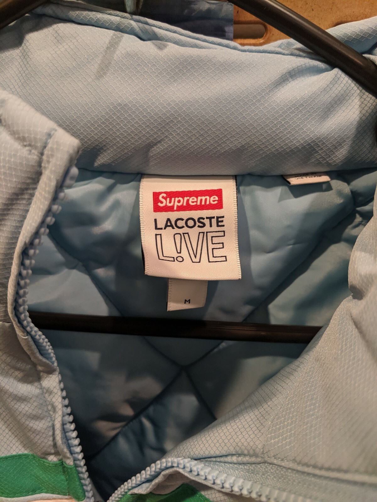 supreme lacoste half zip pullover