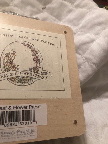 flower & Leaf press nature pressed l Heavy Duty Factory Sealed 7x7 Made In USA