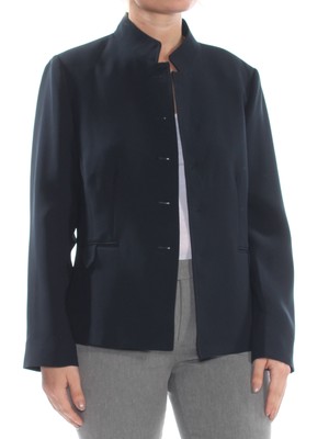 Женский черный пиджак TAHARI Wear To Work Blazer Petites 12