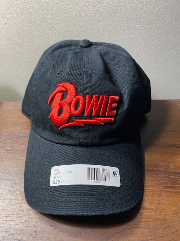 David Bowie Hat - by American Needle - Black w/ Red Bowie Embroidered Logo