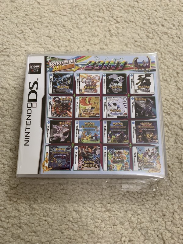 Pokemon 23 in 1 Game Card Nintendo DS DSI DS LITE 2DS 3DS