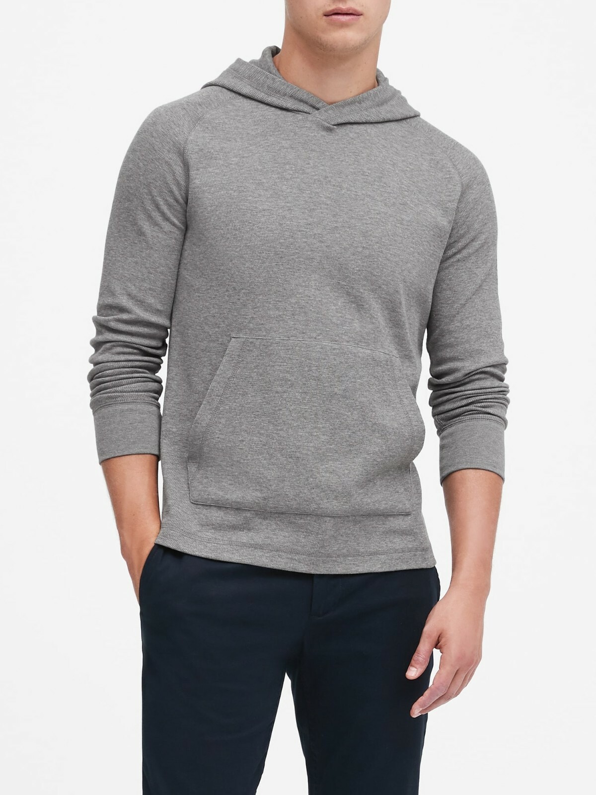 

BANANA REPUBLIC Худи из вафельного трикотажа Core Temp #51740-2 #G